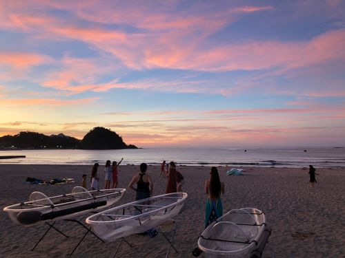 夕焼けに癒されますよ